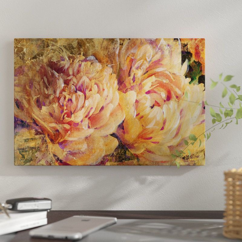 «Floral in Bloom III», reproduction sur toile, H 8 po x l 12 po x P 0,75 po, Toile tendue, Pas de tapis