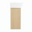 Meuble-lavabo compact avec lavabo en céramique moderne et armoire de rangement pratique pour les petits espaces-113754327