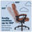 Big and Tall High Back Executive Office Ergonomic Gaming Computer Chair with Layered Body Pillows, Contoured Lumbar Zone