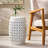 Babeth Iron Side Table 12.25 inches deep x 12.25 inches wide x 17.75 inches high all-metal construction-1078935479