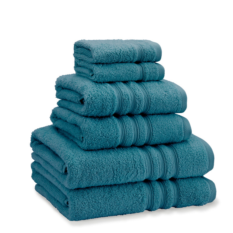 Zero Twist 100% Cotton 6-Piece Towel Bale, Teal