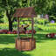 Outdoor Wood Waterfall Fountain