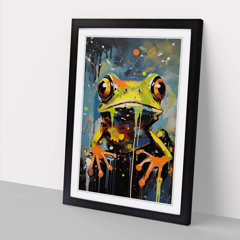 Single Picture Frame Print on Wood, Black Framed, 64cm H x 46cm W