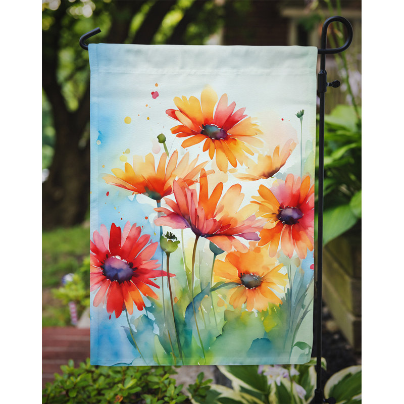 Drapeau de jardin double en polyester H 15,5 po x l 11,25 po