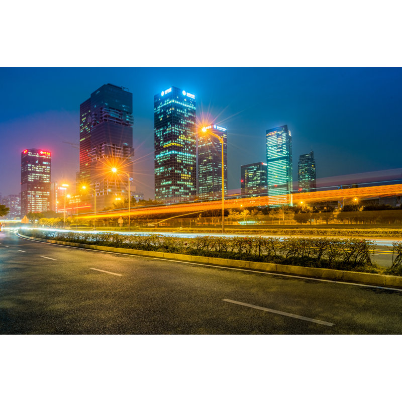 Modern Building Background - Wrapped Canvas Print, 30cm H x 46cm W