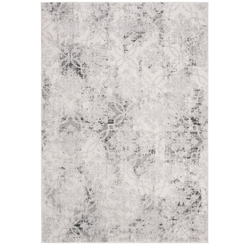 Tapis gris Plourde, Rectangle 5 pi 3 po x 7 pi 6 po