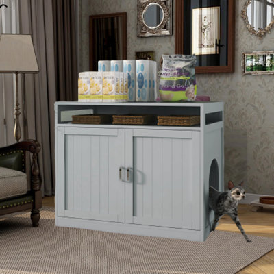 Timor Wood Litter Box Enclosure