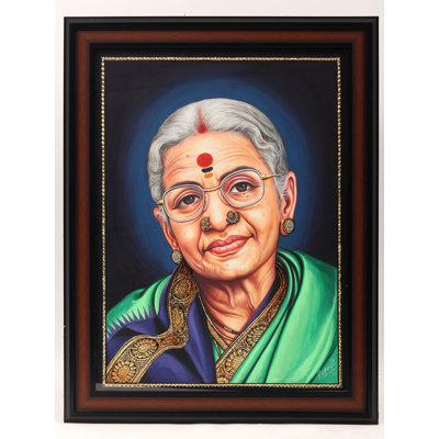 M. S. Subbulakshmi Framed Tanjore Painting
