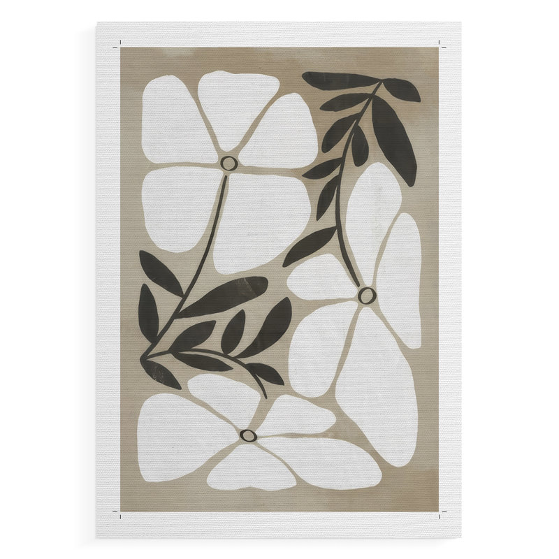 Melty Blooms I - Impression sur toile seulement - NON-CADRE, H 12 po x l 8 po