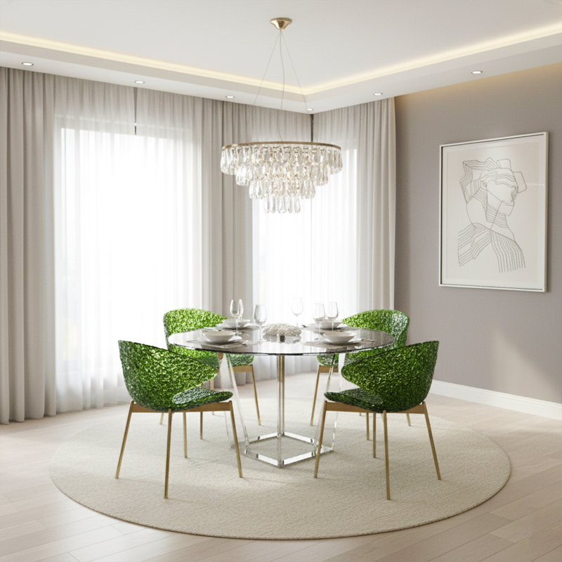 Swan Chair – Iconic Design With Elegant Light Reflection, Purple