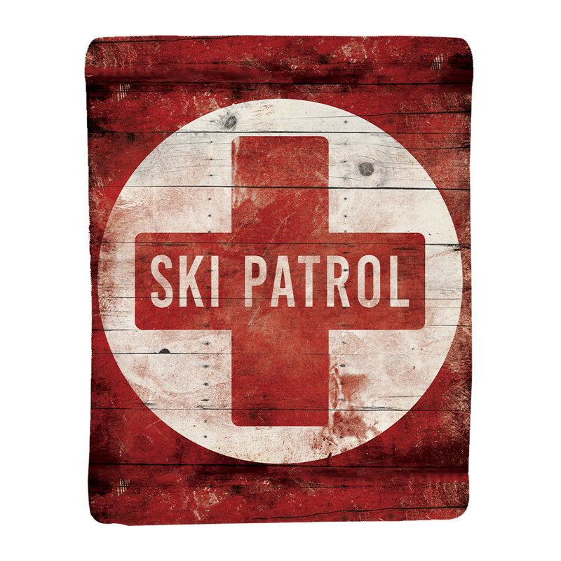 Jeté en sherpa Red Ski Patrol par Laural Home