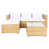 Structure naturelle / coussin blanc est en rupture de stock