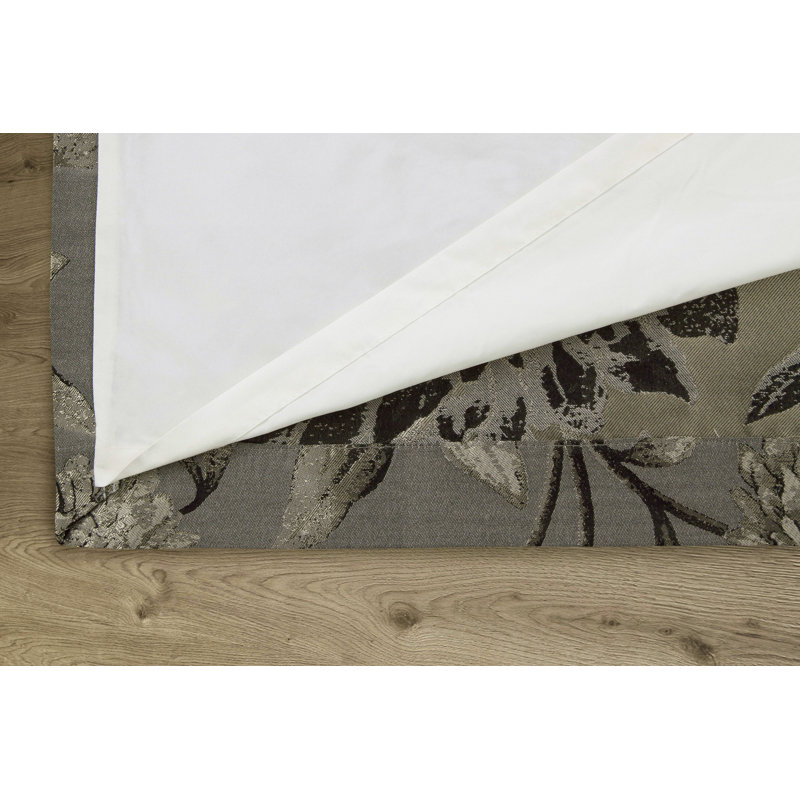 Amridean Fully Lined Eyelet Curtains, 114 W x 137 D cm, Grey
