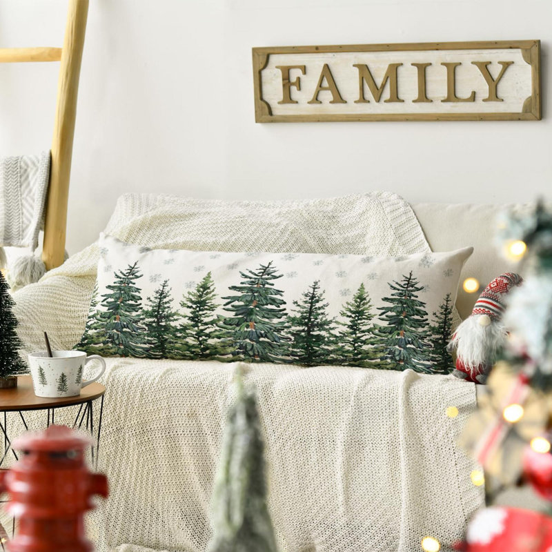 Housse de coussin de Noël flocons de neige, décoration de housse de coussin de vacances d'hiver pour canapé