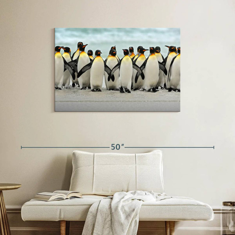 Corbeau de pingouins, H 26 po x l 39 po