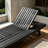 Foldable Acacia Wood Lounge Chaise With Adjustable Backrest-434397971