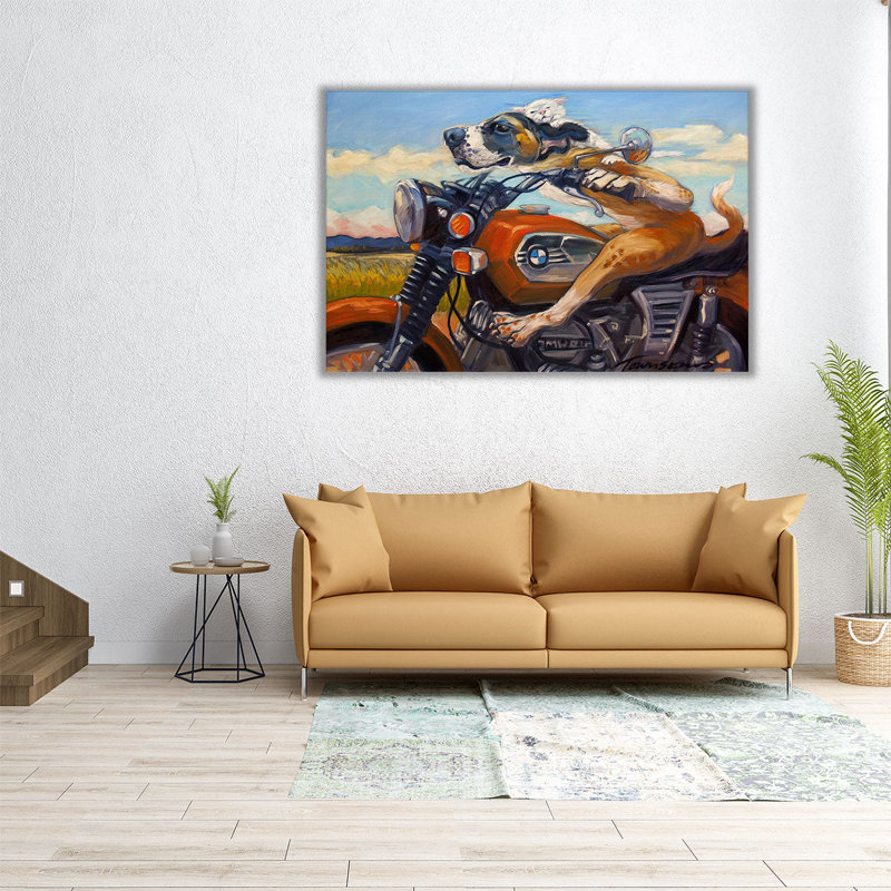 Fast and Furriest - reproduction d'art sur toile, H 20 po x l 30 po