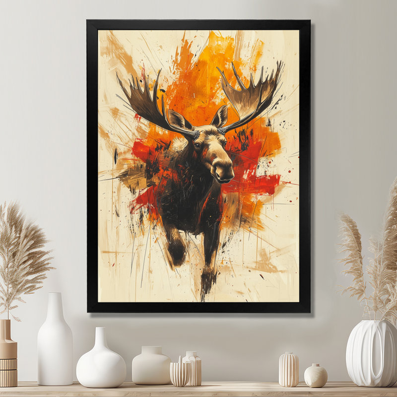 Gilma - animaux, art mural sur toile, Impression d'un seul cadre photo, Noir, noir, noir, noir, H 20 po x l 12 po