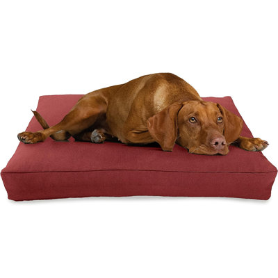 Premium Organic Hemp Dog Bed - Durable and Washable Pet Cushion, Removable Cover - Organic Latex Fill