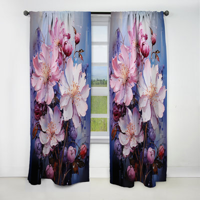 Clegg - Rhododendron Curtain - Blackout Floral Curtain - 1 Panels