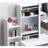 Stylish Vanity Desk With Brightness Adjustable Lights - 4 Table, White Mirror 4 Drawers, Furniture