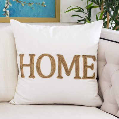 Cotton Blend Throw Pillow