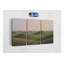 Reproduction d'art sur toile, "Serene Rolling Hills Triptych" - paysage vert paisible, art inspiré de la nature moderne, reproduction d'art-844778090-844778086
