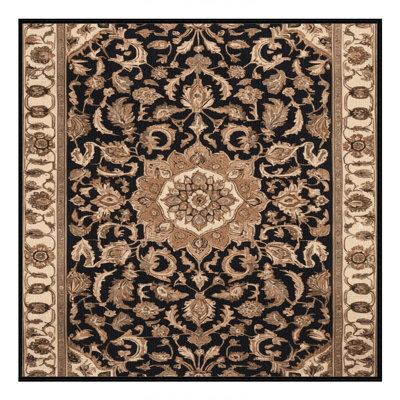 Tapis brun lavable à la machine