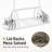 48 Inch Large Ceiling Pot Rack with Lid Organizer, Oval Heavy Duty Hanging Pot Rack for Kitchen Over Island with 20 Hooks, Matte Black