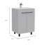 Meuble-lavabo simple avec plateau 14,3 po Zahar