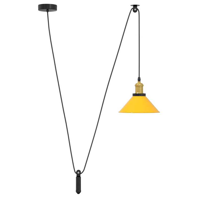 Ashyia 1 - Light Gloss Green Pendant, Gloss Yellow