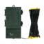 100 LED Warm White Battery Operated Light Set, Green Wire with 5" Bulb Spacing.