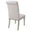 Chaise de salle à manger rembourrée beige et pin Parsons (ensemble de 2)
