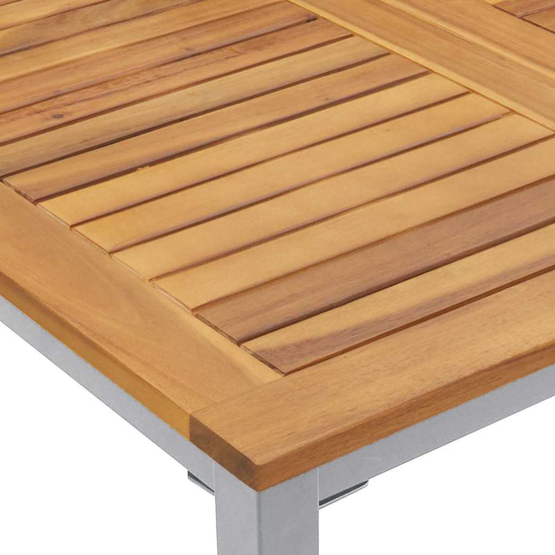 6 - Person Patio Dining Set with Rectangular Table, 75cm H x 180cm W x 90cm D