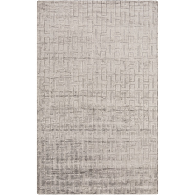 Ines  Viscose Geometric Indoor Rug, Rectangle 2' x 3'