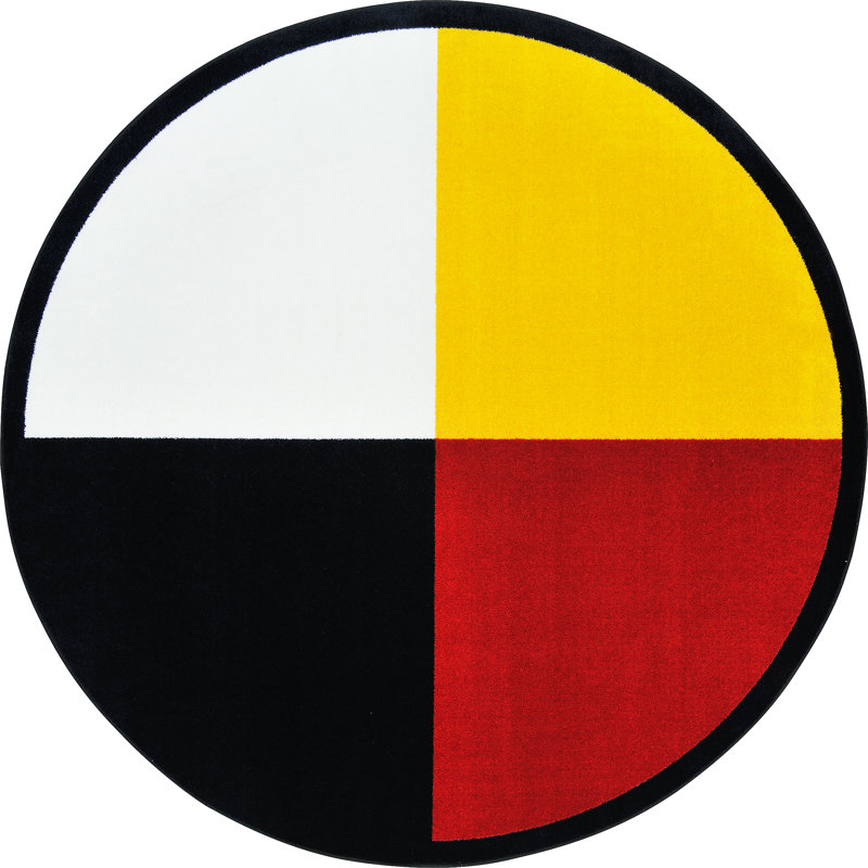 Tapis Wheel of Life par Joy Carpets, Rond 7 pi 7 po