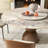 Modern Sintered Stone Round Dining Table with Removable Lazy Susan for Seat 4-6-1733367130-1733367129