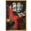 Art médiéval au métier à tisser, images intérieures romantiques, impression sur toile encadrée-123463089-123463088