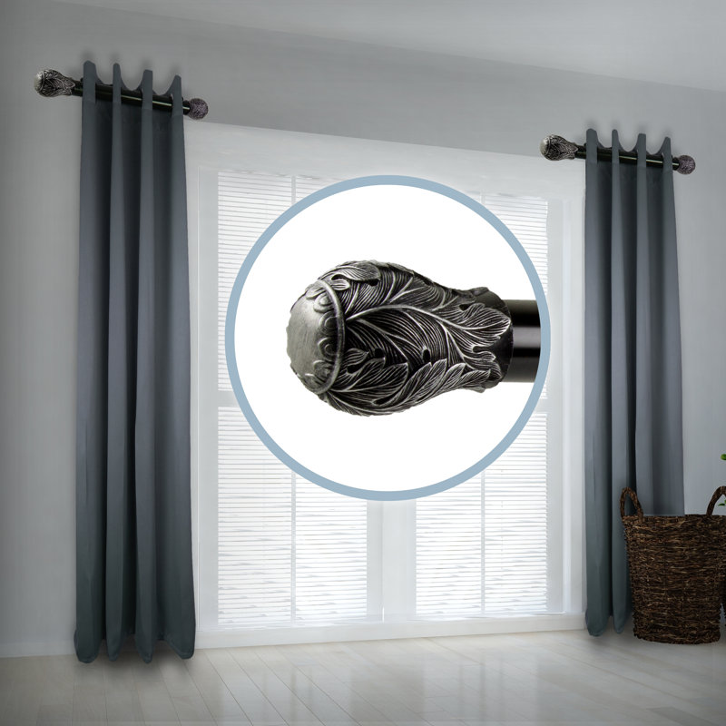 Tringle à rideaux simple feuille Khaleesi