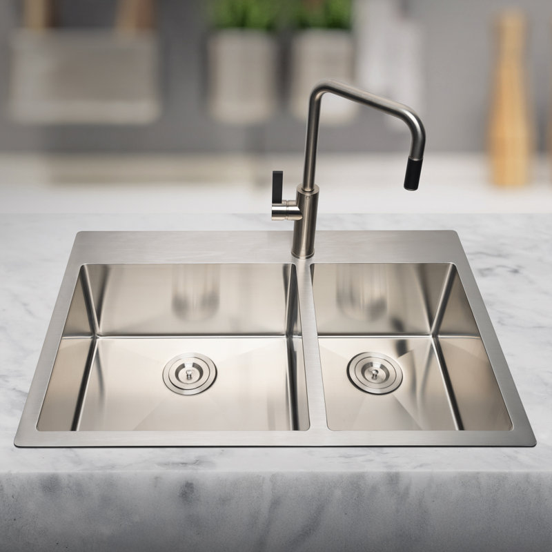 Maestro Bath Italia Pull Out Kitchen Faucet, Brushed Nickel