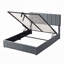 Grand lit plateforme tapissier avec système de rangement hydraulique - gris (VIEUX SKU: LP000211AAE)-611202895-634115843