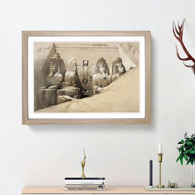 Great Temple of Aboosimble Nubia by David Roberts - Picture Frame Painting Print