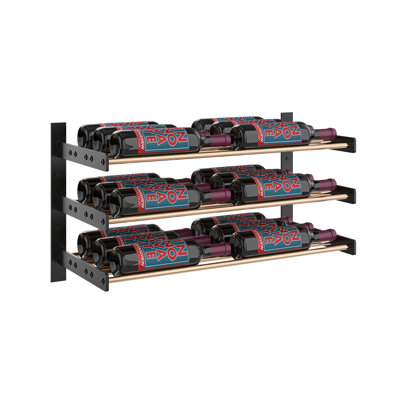 Evolution Wine Wall 2C 15" (18 Bottles, Matte Black)