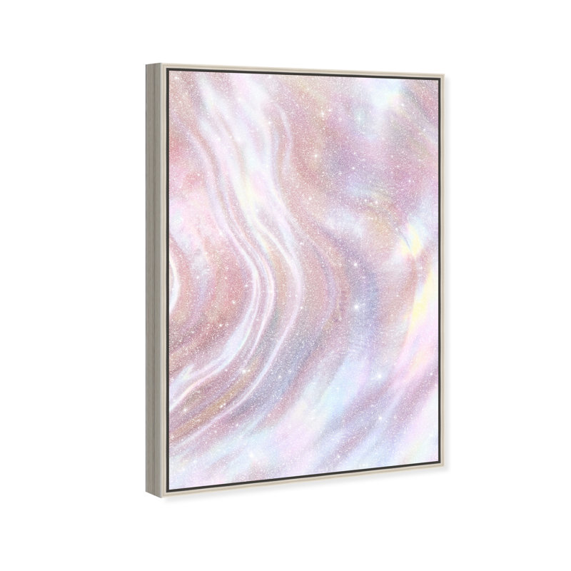 Iridescent Wave Print by Oliver Gal, 16"H x 11"W, Silver Floater Frame