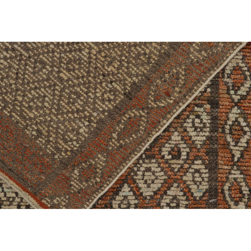 Moroccan Hand Knotted Wool Area Rug, Rectangle 10' x 14'