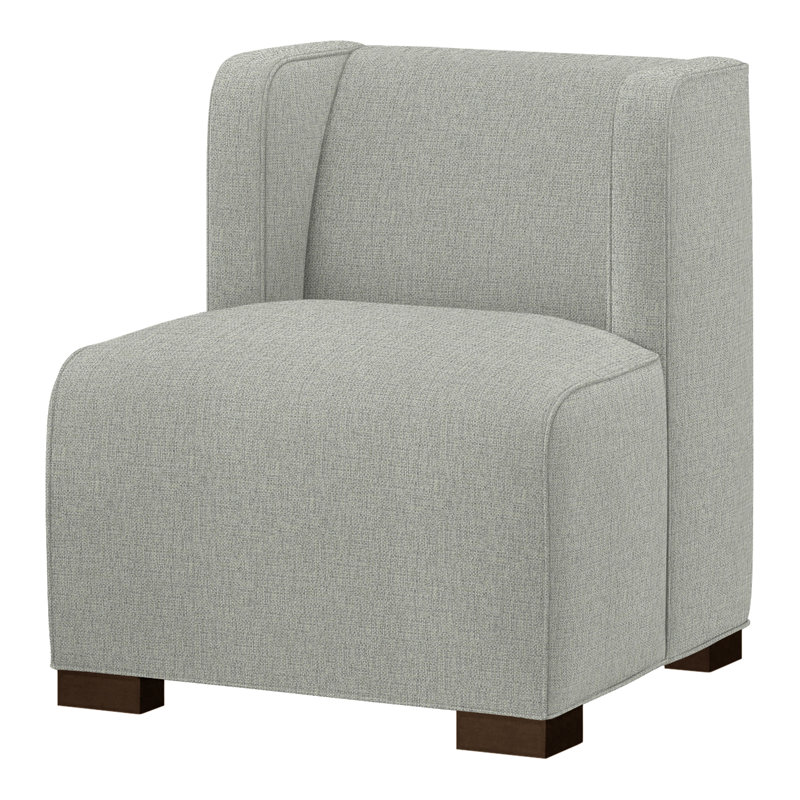 Fauteuil de chambre Joan, Expresso, Vault brouillard (tissu performance) 1172-93