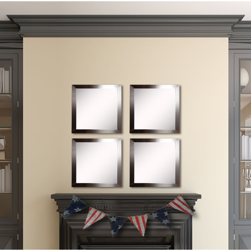 Ensemble de 4 miroirs muraux modernes et contemporains Dematteo