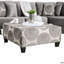 Repose-pieds carré surdimensionné de style transitionnel-1887969900