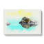 Peering Crocodile In Abstract - Wrapped Canvas-55340943