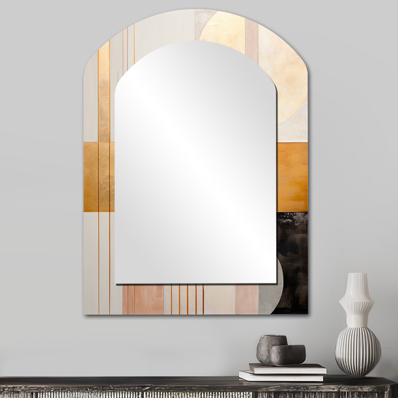 Géométrie de la sérénité en or rétro rose III, 34 po x 25 po